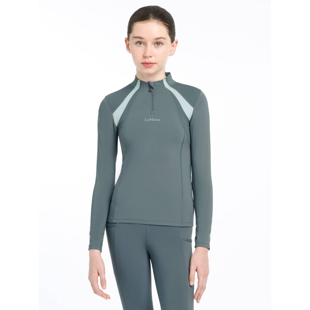 LeMieux Young Rider Mia Mesh Base Layer - Petrol | Malvern Saddlery