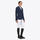 Cavalleria Toscana All Over Perforated Show Jacket - Atlantic Blue | Malvern Saddlery