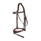 Dy'on Anatomic Flash Jumper Bridle - Stainless Steel Buckles with Cream Stitching US JUMP Collection | Malvern Saddlery