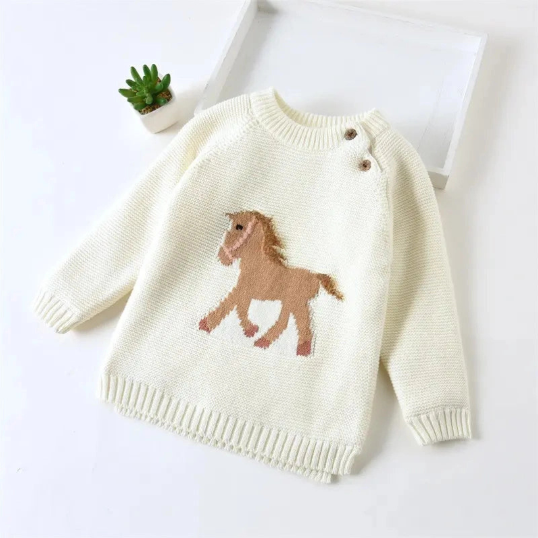 Baby Toddler Gwenny Horse Sweater | Equestrian Gifts | Malvern Saddlery