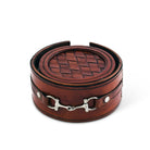 Premium Leather Bit Coaster Set | Malvern Saddlery