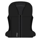 Seaver Safefit Airbag Vest - Black - Shown with Zipper Line Swarovski Crystal option. computer generated image | Malvern Saddlery