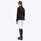Cavalleria Toscana Women's American Hunter Show Coat - Espresso, back view | Malvern Saddlery