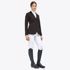 Cavalleria Toscana Women's American Hunter Show Coat - Espresso, front view | Malvern Saddlery