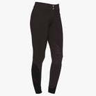 Cavalleria Toscana Women's American Knee Grip Breeches - Espresso, front view | Malvern Saddlery