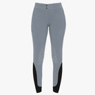 Cavalleria Toscana Women's American Knee Grip Breeches - Windward Blue, straight front view | Malvern Saddlery