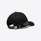 Cavalleria Toscana Embroidered Logo Cotton Baseball Cap - Black/Cipria, back view | Malvern Saddlery
