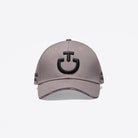 Cavalleria Toscana Embroidered Logo Cotton Baseball Cap - Cipria/Black, front view | Malvern Saddlery
