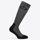 Cavalleria Toscana Jacquard Technical Socks - Black/Windward Blue, outer side | Malvern Saddlery