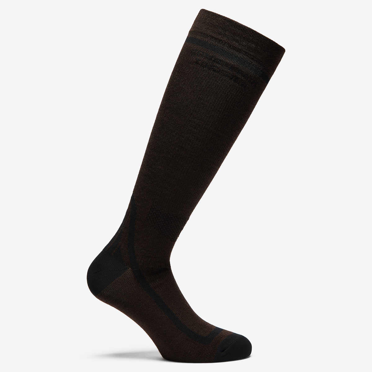 Cavalleria Toscana Technical Wool Socks - Espresso/Black, side | Malvern Saddlery