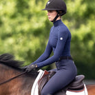 TKEQ CHLOE High Collar Technical Top - Ink Blue | Riding Apparel | Malvern Saddlery