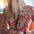 Cino Navajo print button down ladies shirt | Malvern Saddlery