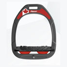 Flex-On Composite Stirrup Design: Gray Frame / Black tray / Red / Canada Flag magnet | Malvern Saddlery