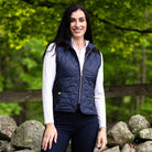 KL Select Taylor Quilted Vest - Navy w/Black | Malvern Saddlery