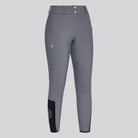 Cavalleria Toscana Perforated Knee Grip Jumping Breeches - Gray | Malvern Saddlery