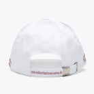 Cavalleria Toscana  Cotton Baseball Cap, White/Pink, back view | Malvern Saddlery