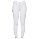 Cavalleria Toscana Women's Logo Jumping Breeches - White | Malvern Saddlery