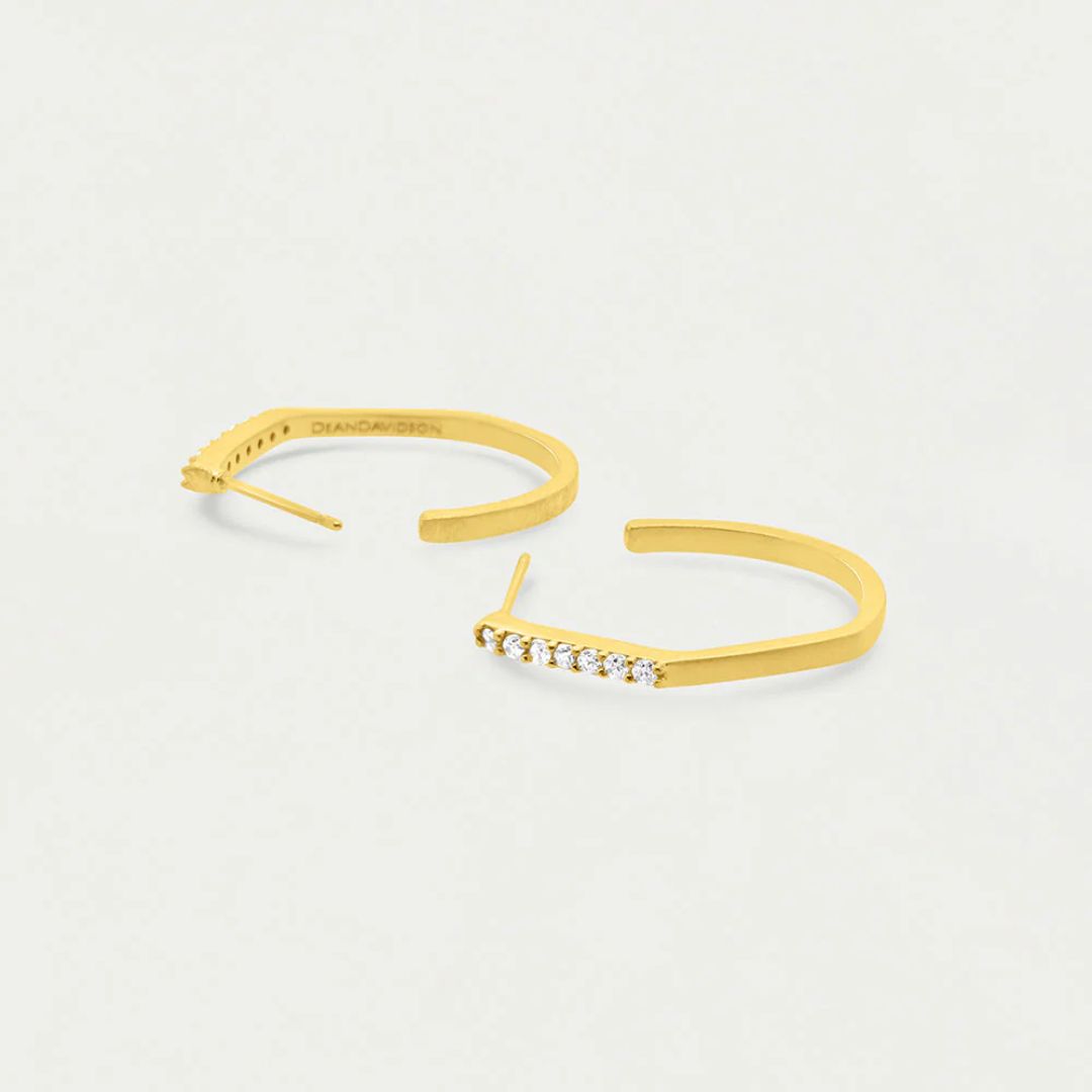 Dean Davidson Small Spire Hoop Earrings - Gold | Malvern Sadlery