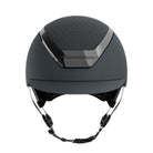Kask Dogma Chrome Equestrian Helmet - Anthracite Gray; front view on white background | Malvern Saddlery