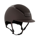 Kask Dogma Chrome Equestrian Helmet - Brown;  on white background | Malvern Saddlery