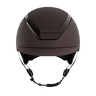 Kask Dogma Chrome Equestrian Helmet - Brown; front view on white background | Malvern Saddlery