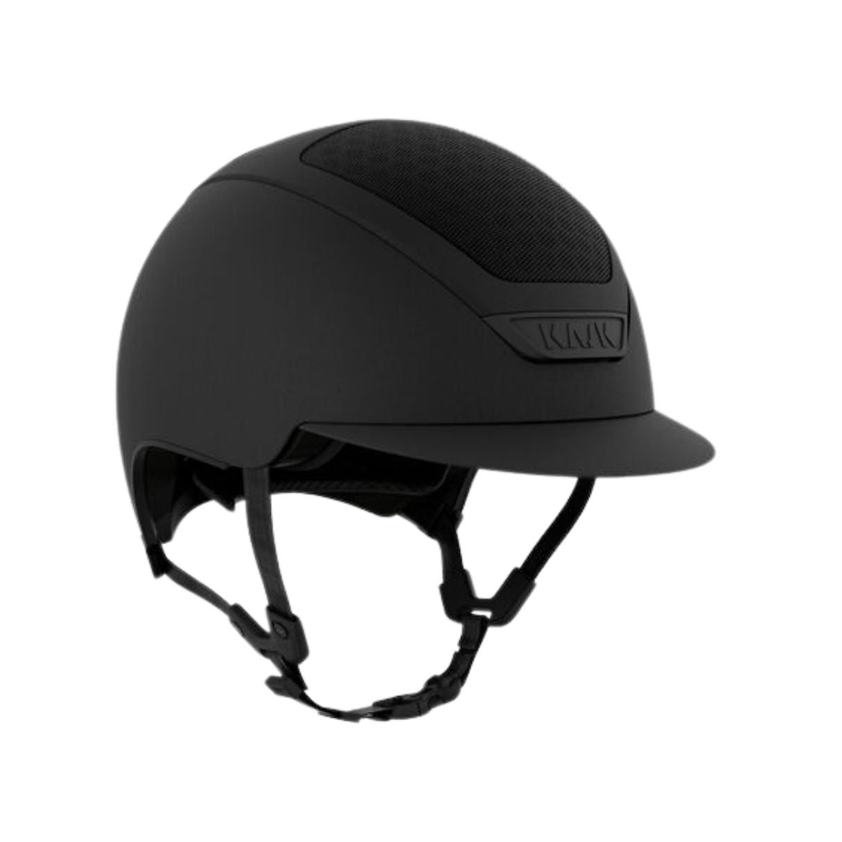 KASK Equestrian Dogma Hunter Helmet - Black; shown on white background | Malvern Saddlery