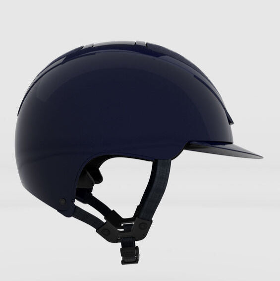 Kask Dogma Pure Shine Helmet -Atlantic Blue; side view | Malvern Saddlery
