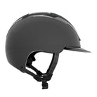 Kask Equestrian Dogma Pure Shine Helmet - Anthracite Gray; profile view on white background | Standard Brim Helmets | Malvern Saddlery