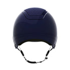 Kask Equestrian Dogma Pure Shine Helmet - Atlantic Blue; back view on white background | Standard Brim Helmets | Malvern Saddlery