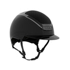 Kask Equestrian Dogma Pure Shine Helmet - Black; on white background | Standard Brim Helmets | Malvern Saddlery