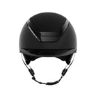 Kask Equestrian Dogma Pure Shine Helmet - Black; front view on white background | Standard Brim Helmets | Malvern Saddlery