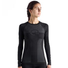 EGO7 Audrey Women's Seamless Long Sleeve Training Shirt in Black