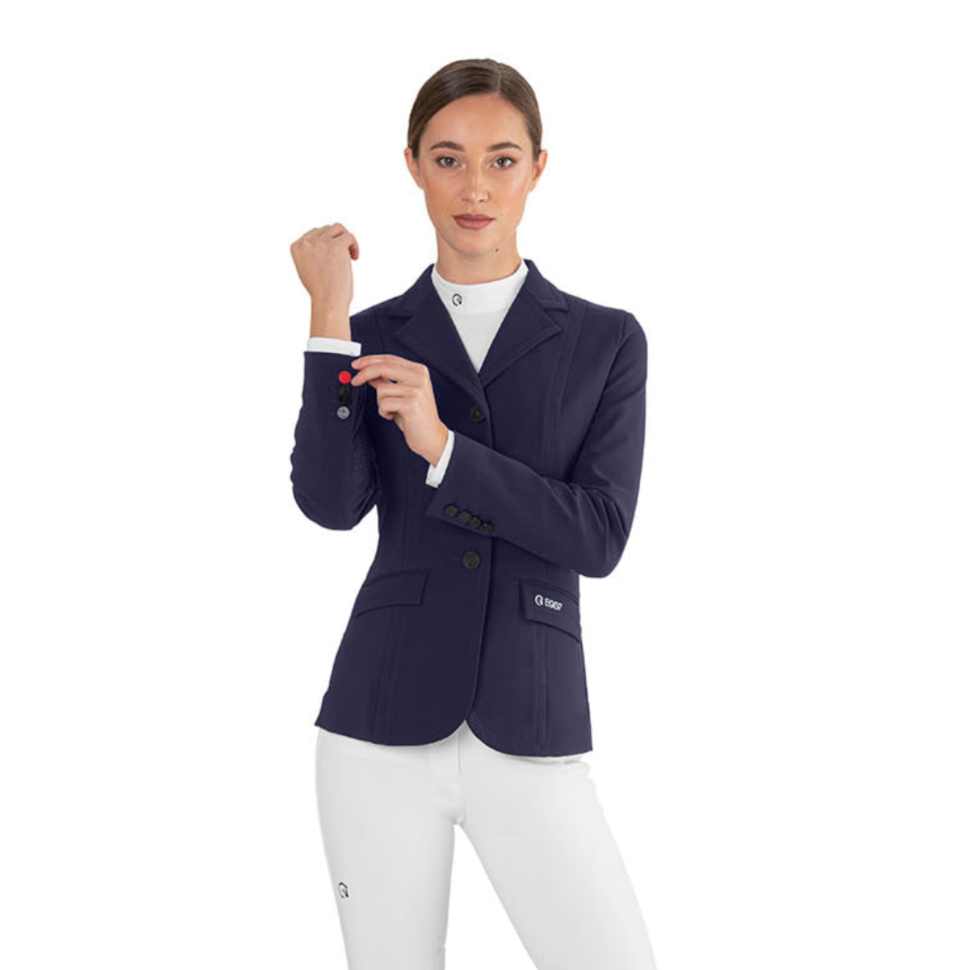 EGO7 Be Air women’s navy show jacket front detail