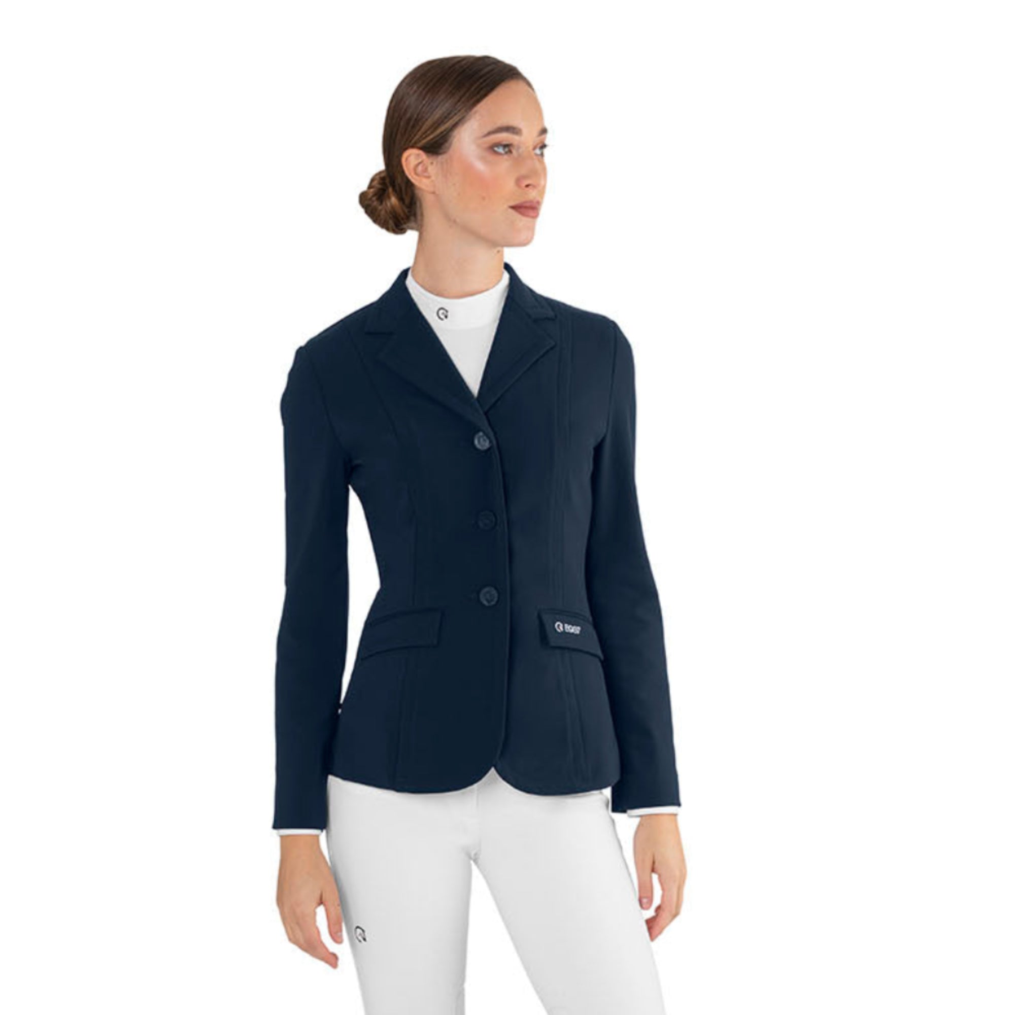 EGO7 Be Air women’s show jacket in steel blue front view