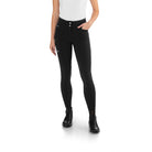 EGO7 Jumping CA Women's High-Waisted Knee Grip Breeches in Black - Front View