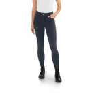 GO7 Jumping CA Women's High-Waisted Knee Grip Breeches in Green Grey - Front View