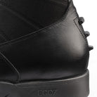 EGO7 Contact Boot - Black, heel close-up with 3-level spur rest | Malvern Saddlery