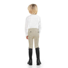 EGO7 kids' knee grip jumping breeches in Beige back view