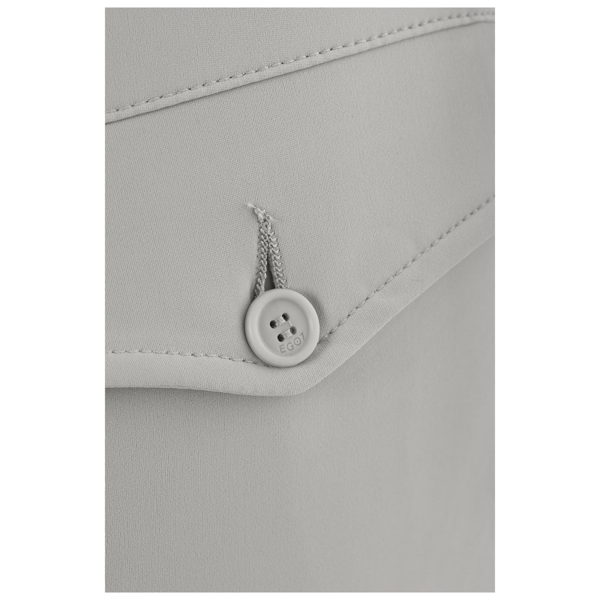 EGO7 Jumping EJ Men's Knee Grip Breeches in Ice Gray - Back Flap Button Detail