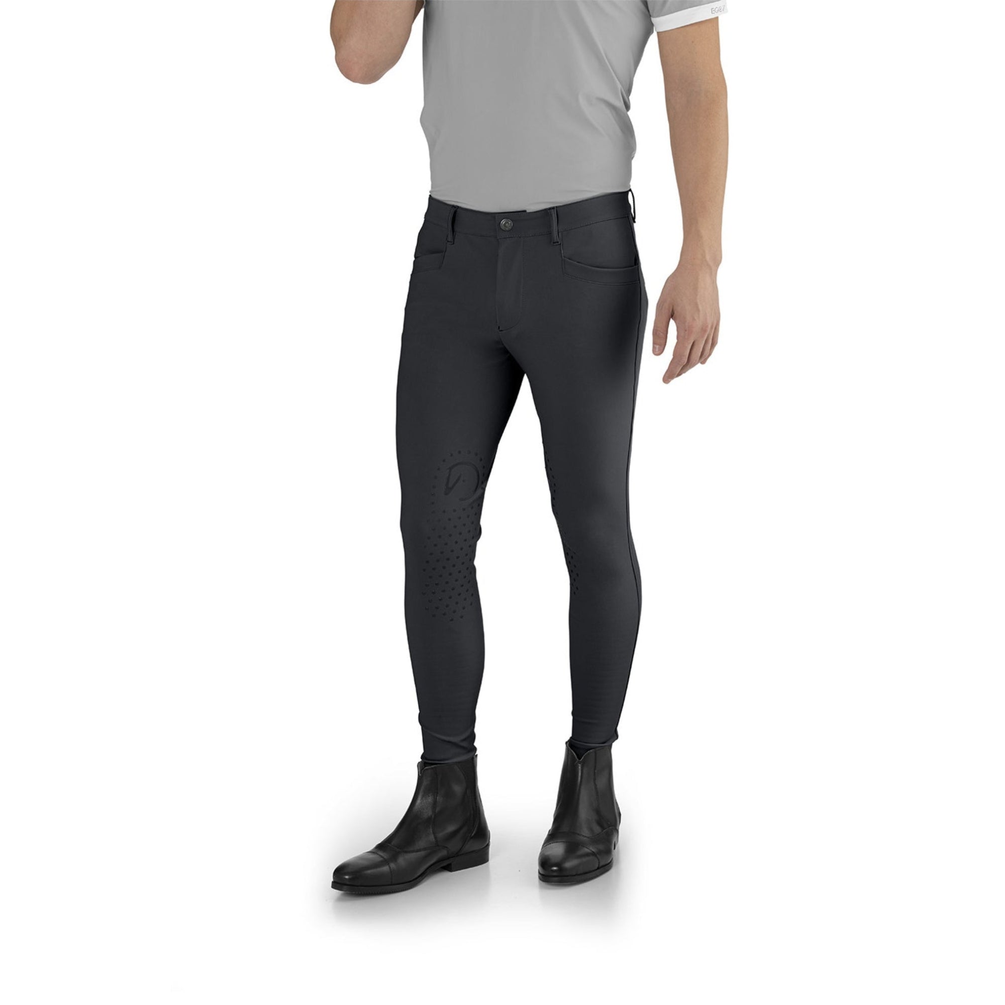 EGO7 Jumping EJ Men's Knee Grip Breeches in Green Gray