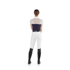 EGO7 Florentine Women's Short Sleeve Show Shirt - Navy/White, back | Malvern Saddlery