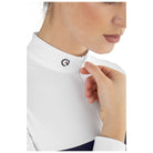 EGO7 Mesh long sleeve show shirt collar and zip detail