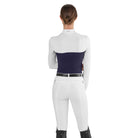 EGO7 Mesh women's long sleeve show shirt in navy back view