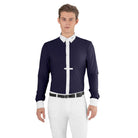 EGO7 ML men's long sleeve show shirt in navy front view