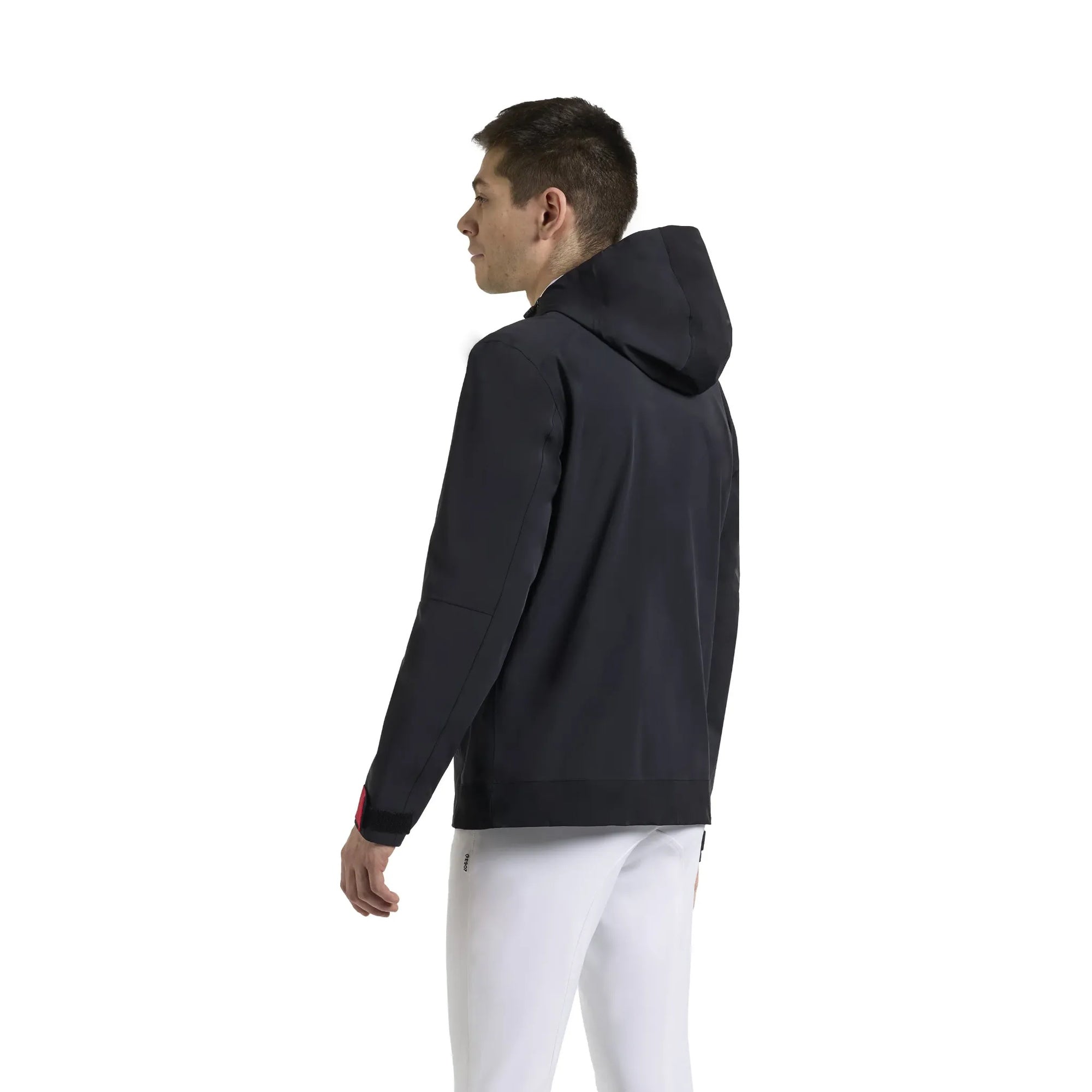 EGO7 Nate Men's Waterproof Jacket in Black, back view