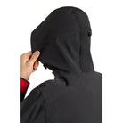 EGO7 Nate Men's Waterproof Jacket Black adjustable hood detail