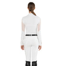EGO7 Teresa Women's Long Sleeve Show Shirt in White - Back View