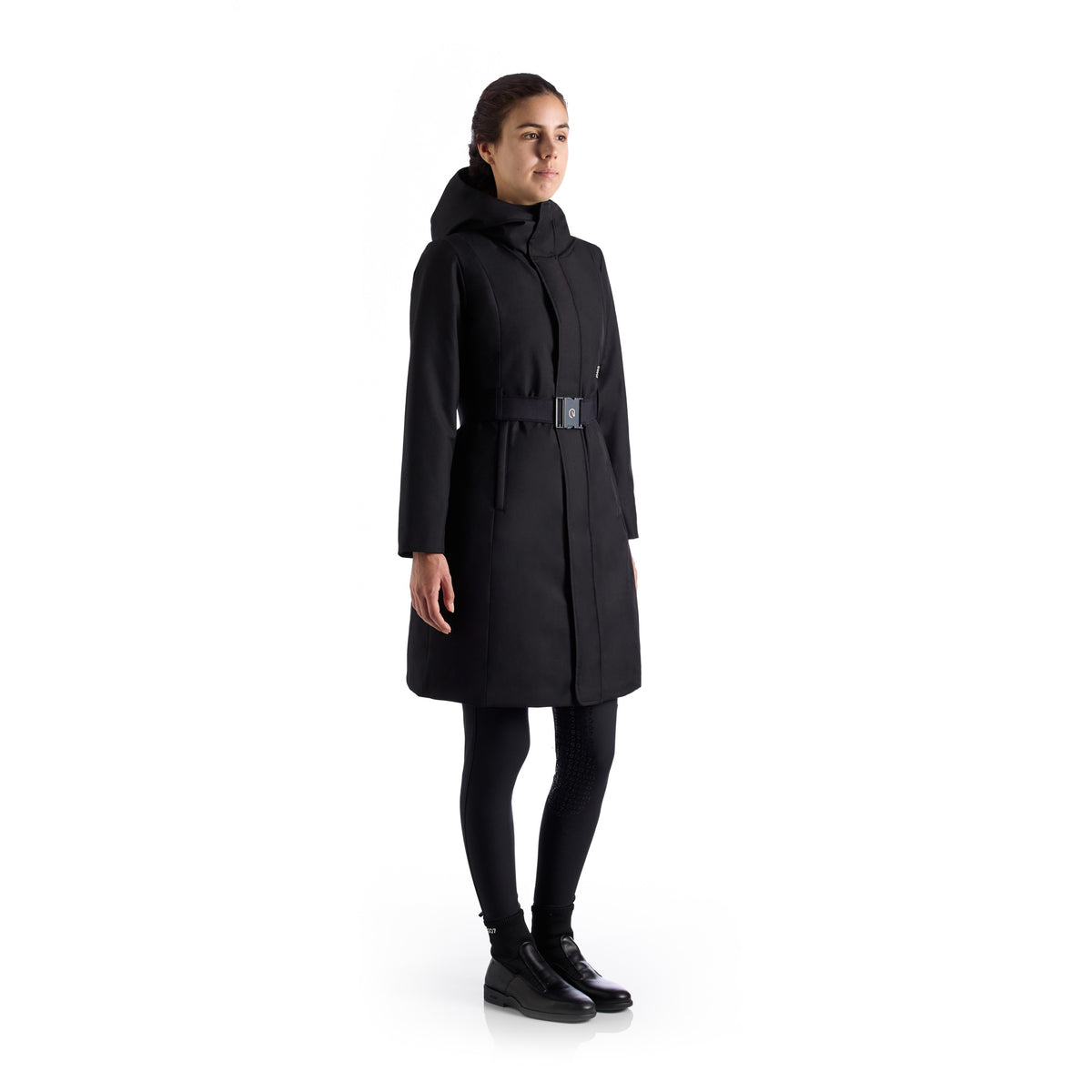 EGO7 Women's Vivienne Long Parka - Black, front | Malvern Saddlery