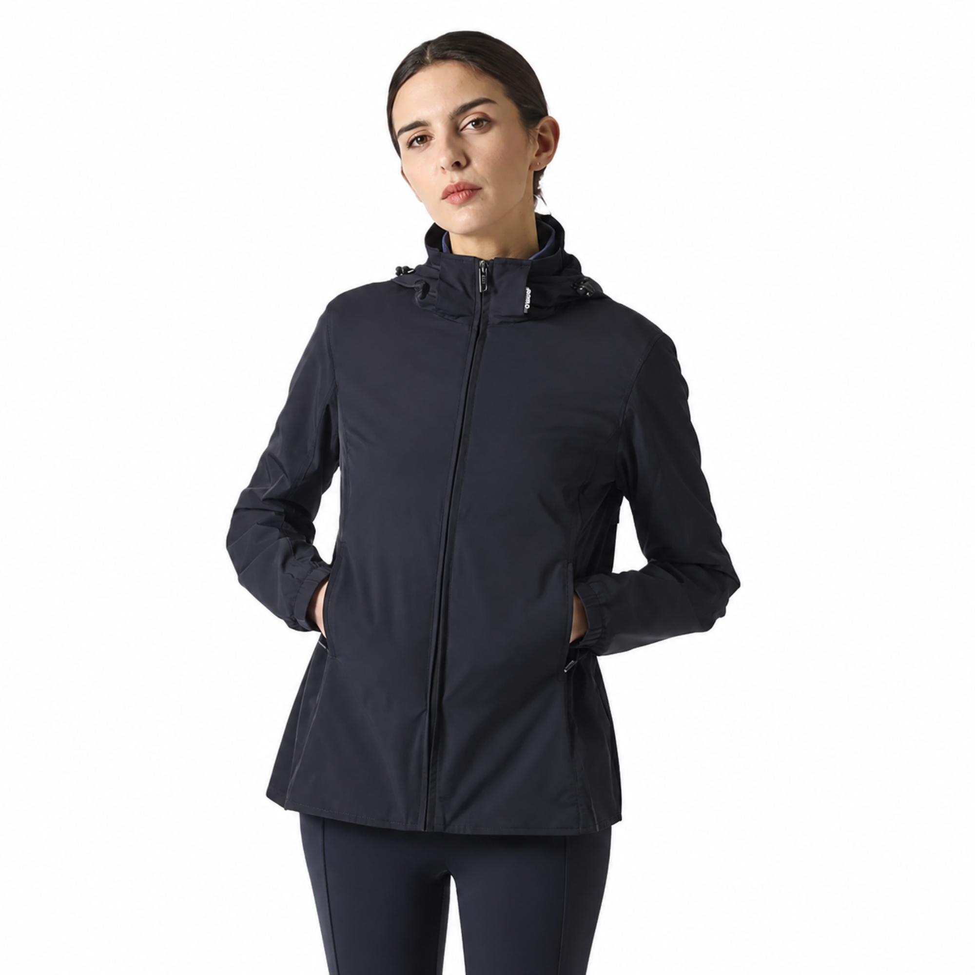 EGO7 MV Wind Cheater Women's Jacket in Navy, front view