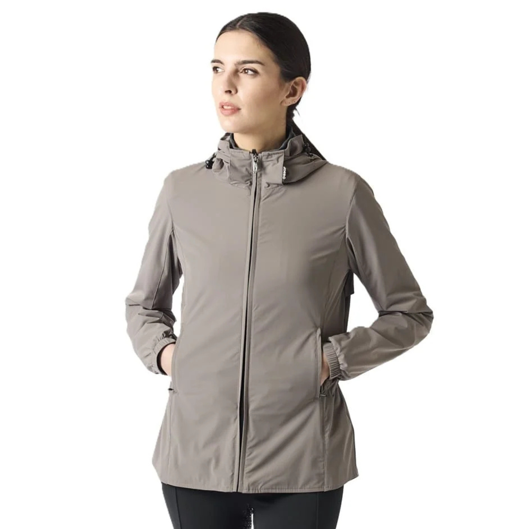 EGO7 MV Wind Cheater Women's Jacket in Turtledove, front view
